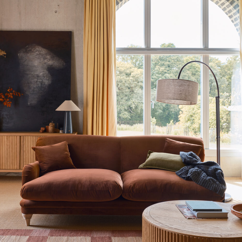 KINGPIN SOFA SCHOOL SATCHEL BROWN VELVET