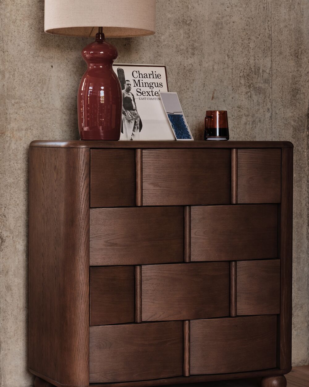 LOOPER LIGHTWEIGHT DRAWERS DARK OAK