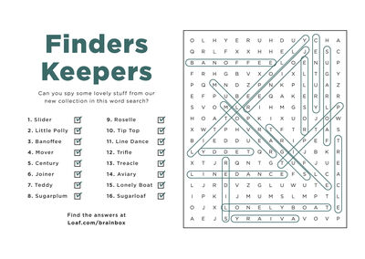 Wordsearch answer Wordsearch answer
