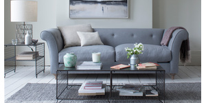Chester sofa in our Dove grey wool