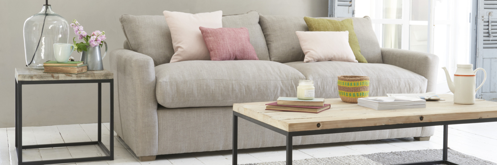 Cream Sofas In Neutral Fabrics Loaf