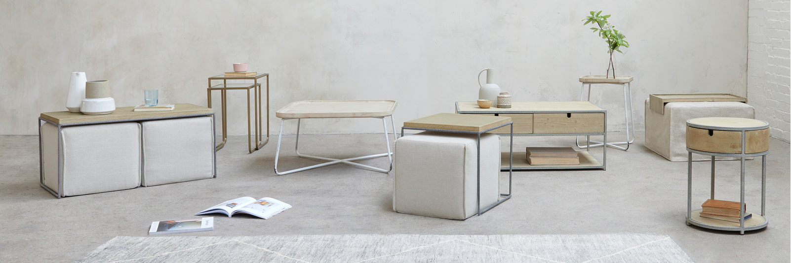 Side Tables Wooden, Metal and Painted Side Tables Loaf