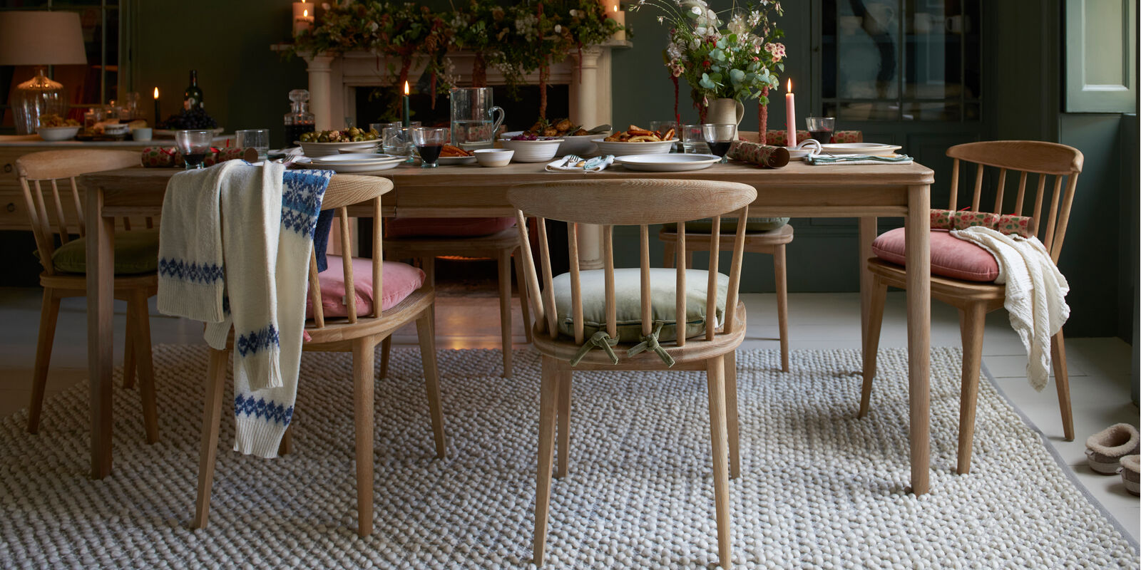 Kitchens with 'Cor' Jigsaw kitchen table christmas dinner