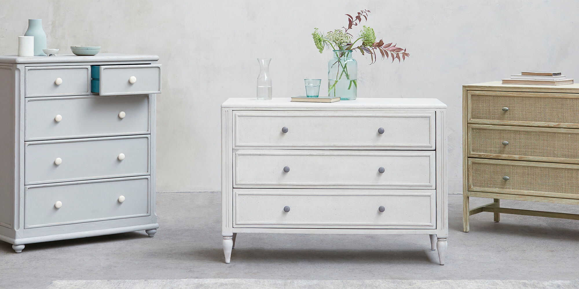 Chests of Drawers Wooden & Painted Bedroom Furniture Loaf