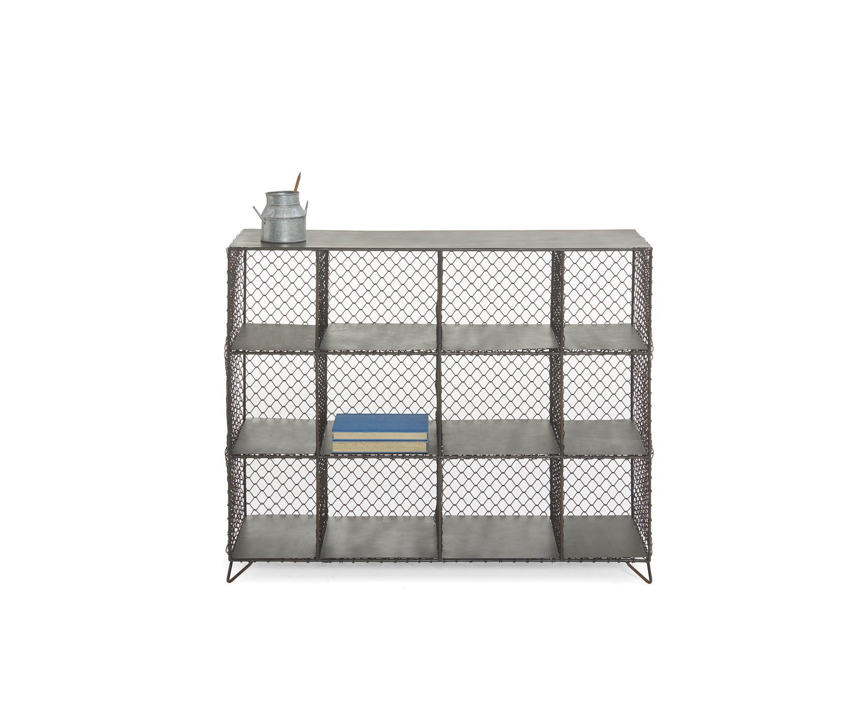 MishMesh Shelves Industrial Wire Bookcase Loaf