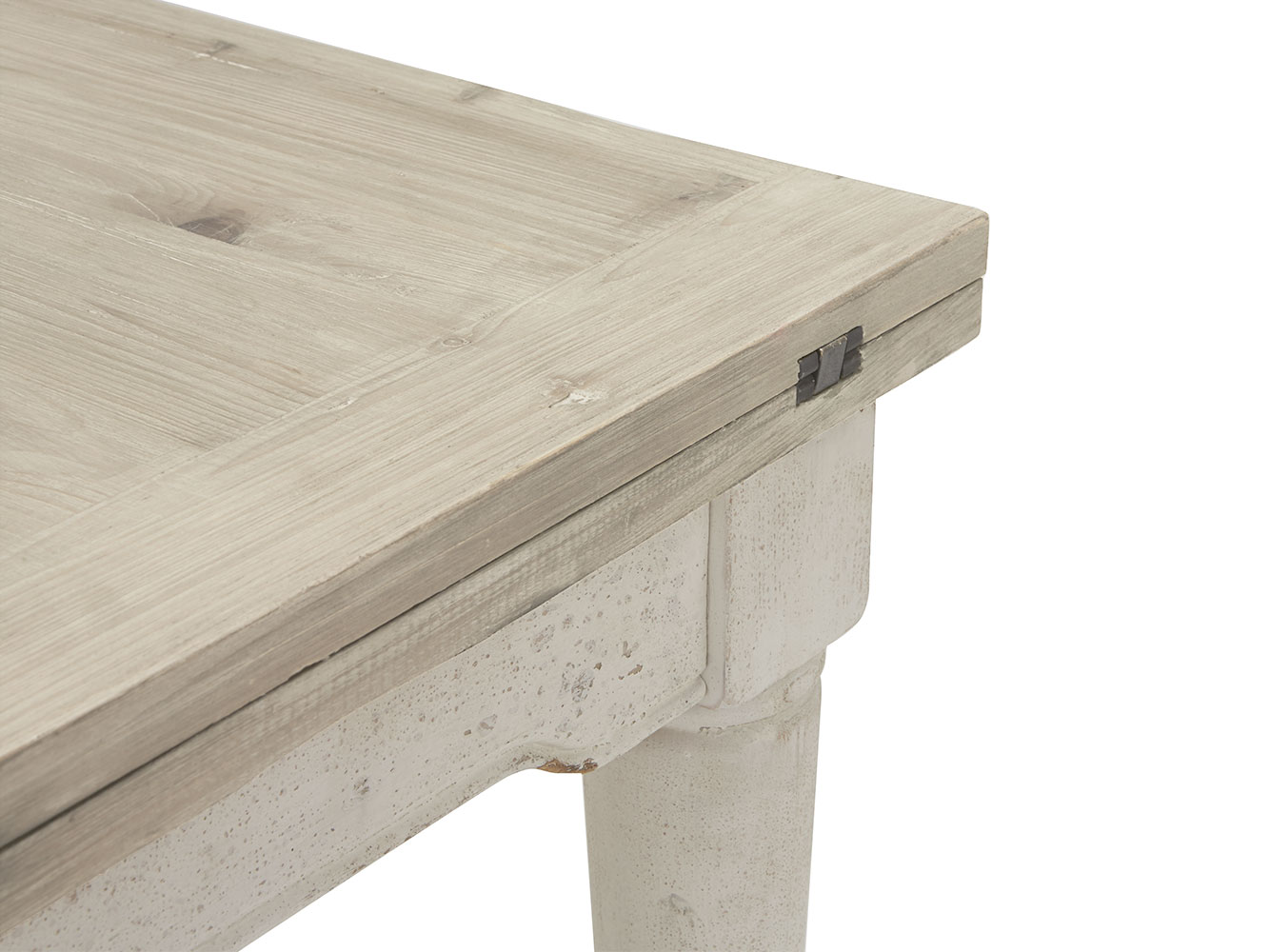 Toaster Flip Top Table in White Extendable Dining Table Loaf