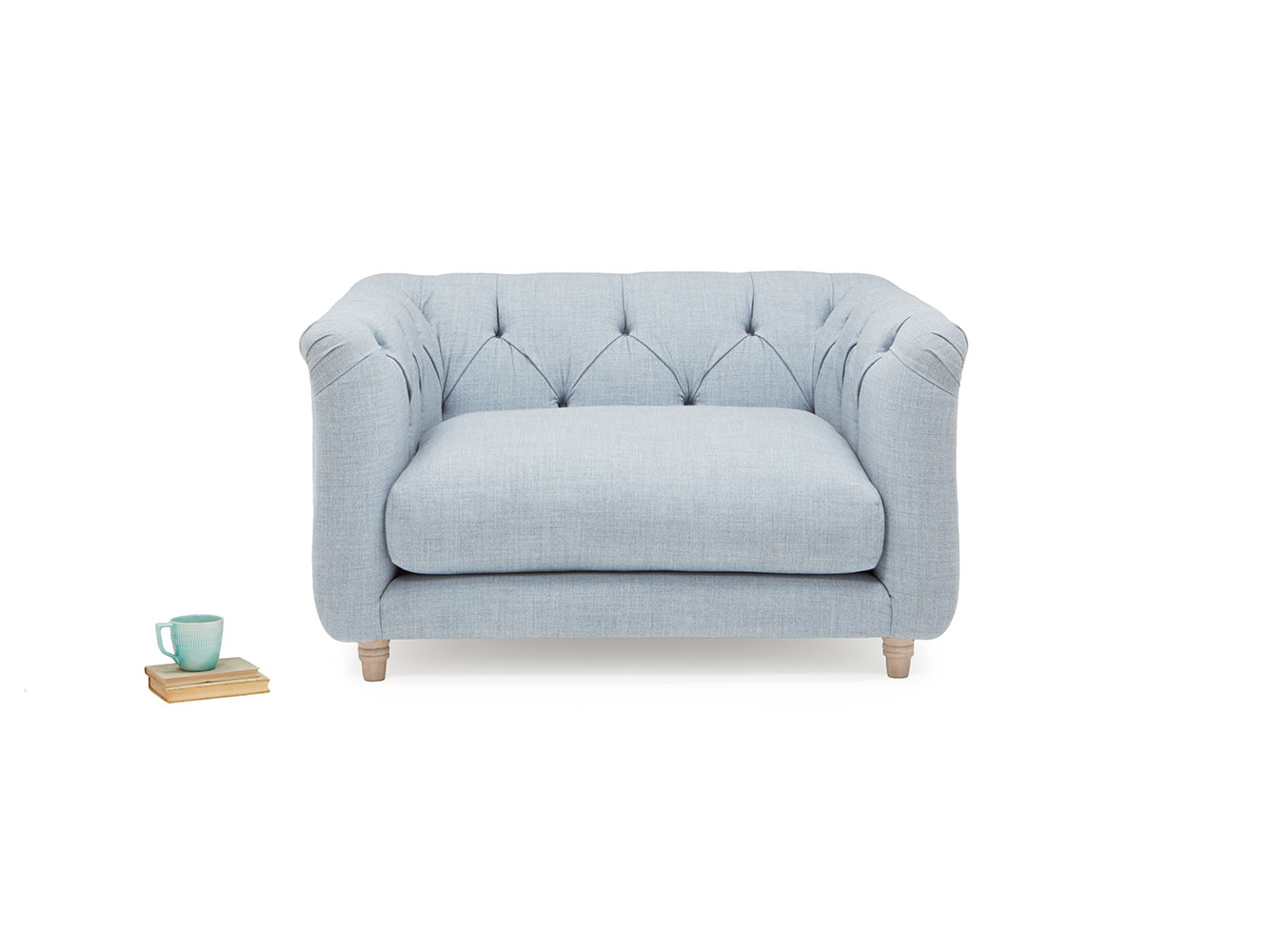 Boho Love Seat Button Back Love Seat Loaf