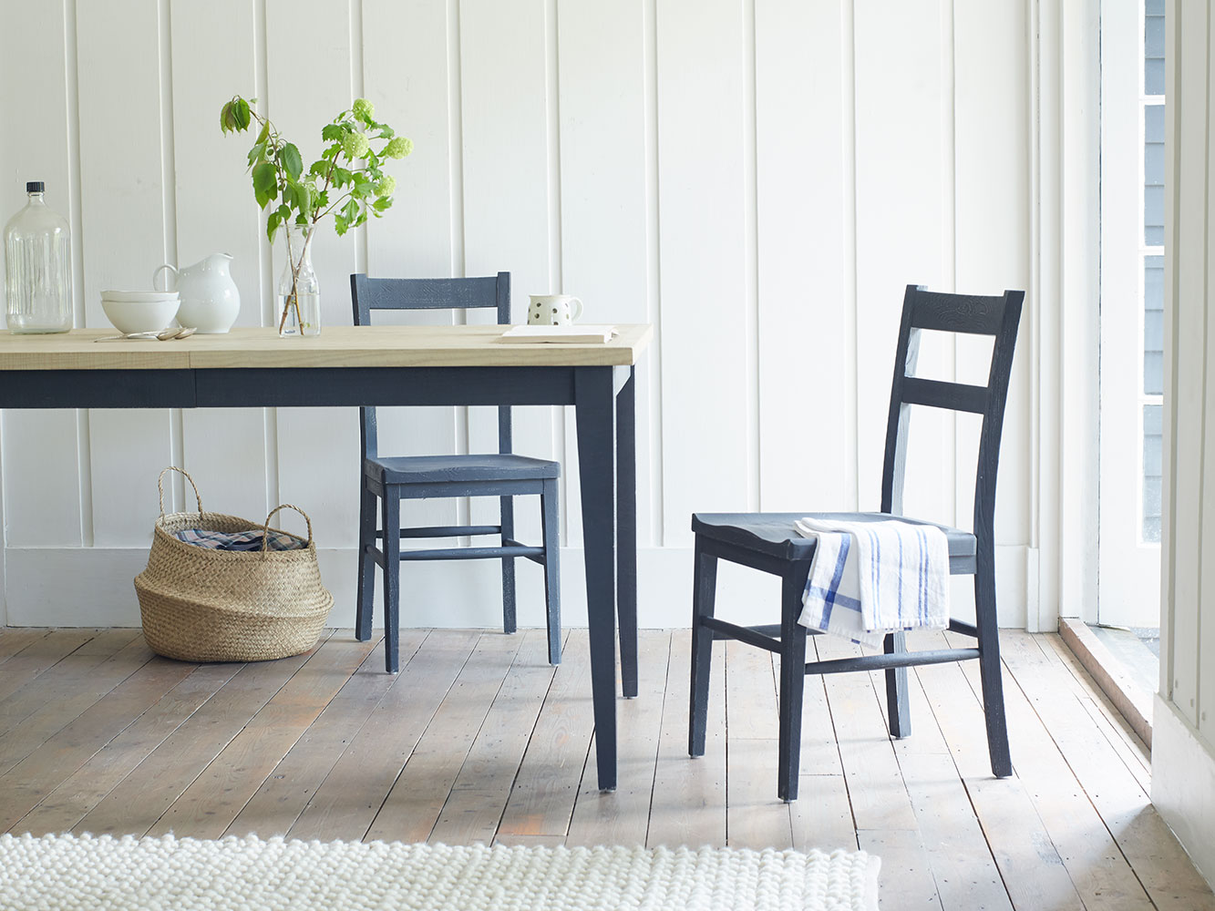 Pair Of Idler In Charcoal Kitchen Chairs
