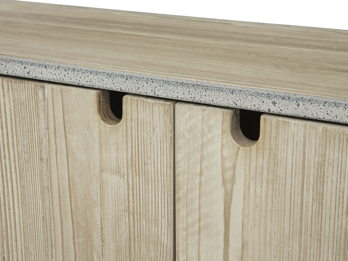 Low Tim Sideboard Distressed Wood And Metal Slimline Console Loaf
