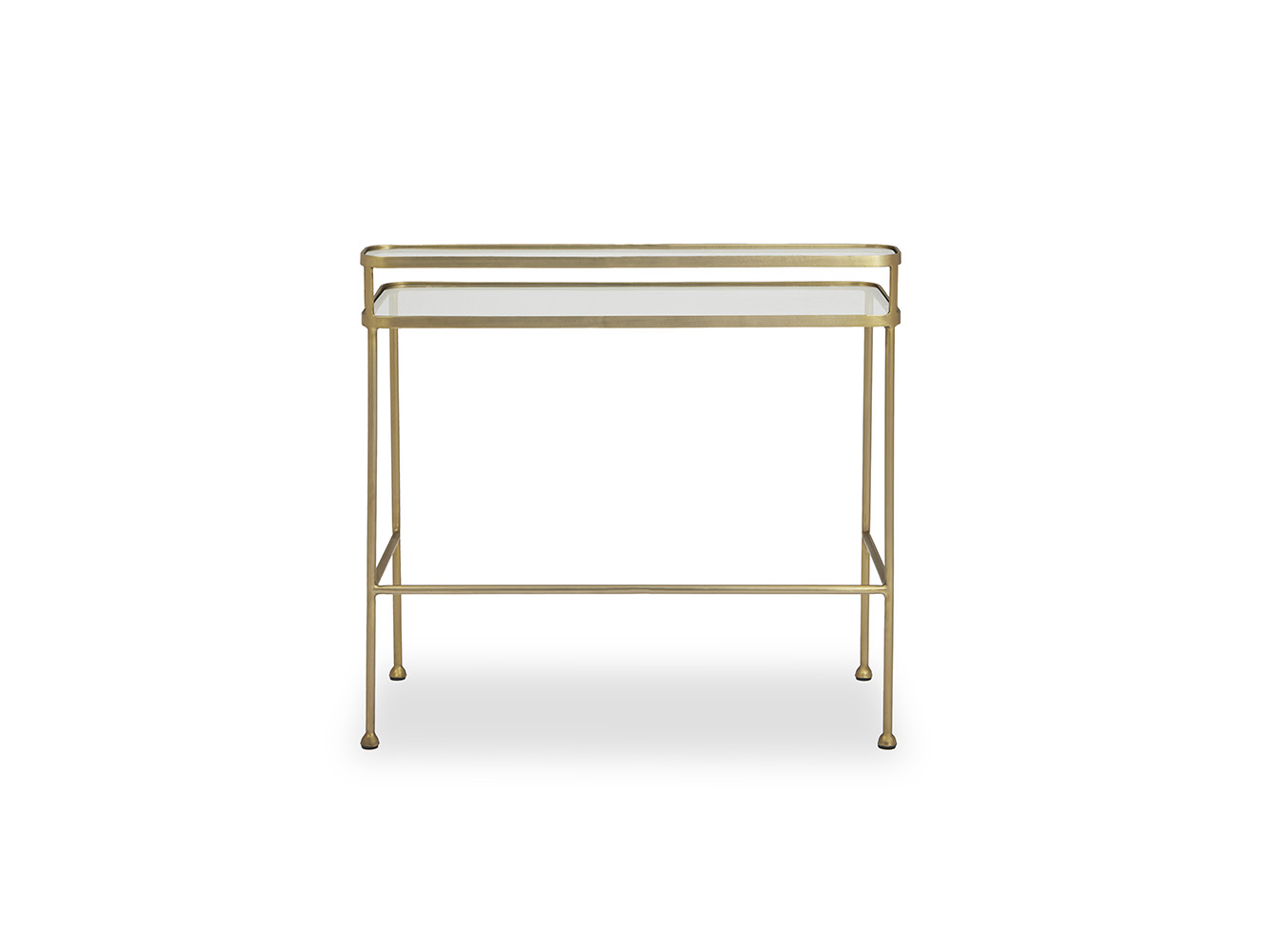 Showtime Brass Dressing Table Vintage Glass Top Vanity Table Loaf