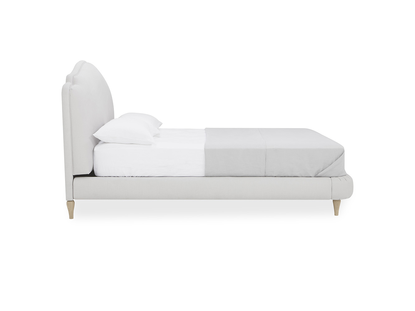 Sugar Puff Bed Handmade French Style Bed with Padded Headboard Loaf