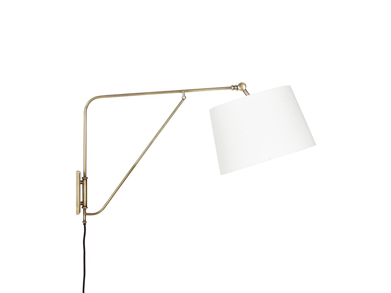 Yard Arm Wall Light Swing Mounted Plug In Lamp Loaf Yard Arm Wall Light Swing