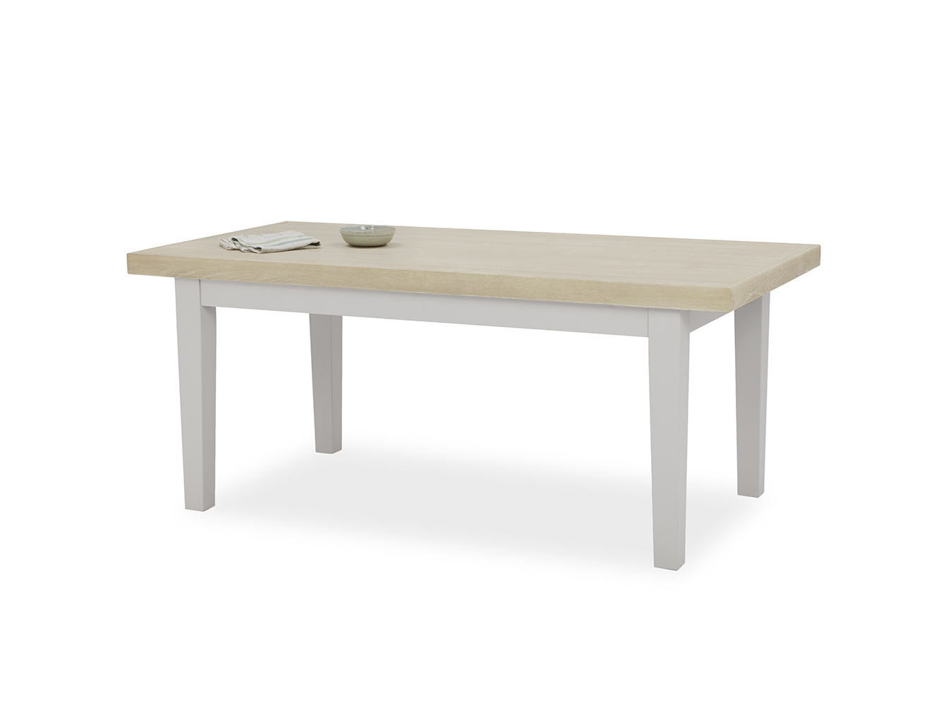 Pantry Kitchen Table in Pale Grey Extendable Dining Table Loaf