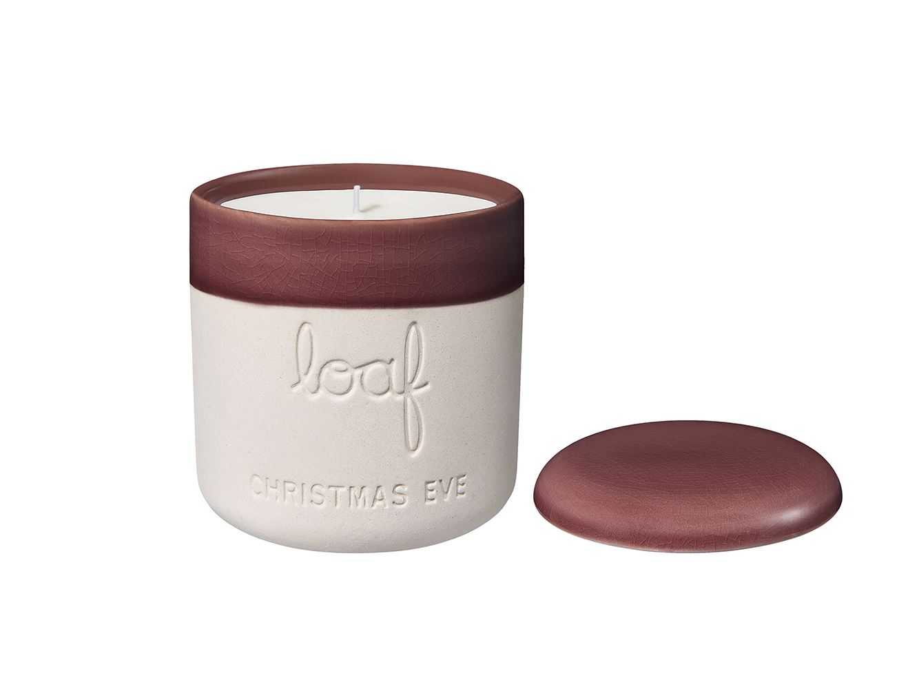 Christmas Eve Wax Candle Fir and Cinnamon Scented Candle Loaf