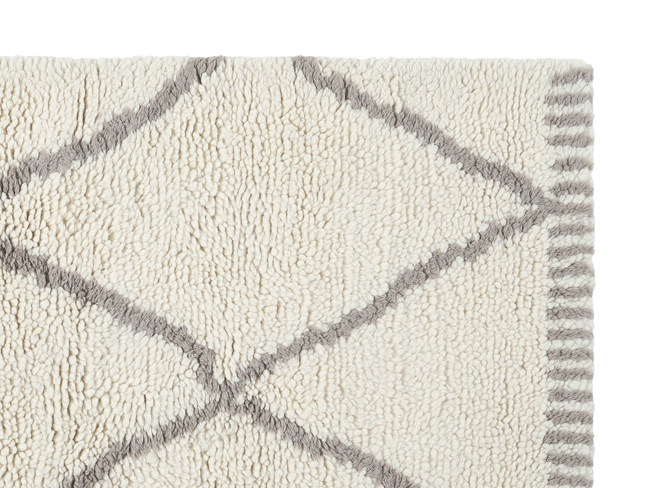 Berber Woven Rug Handmade Fluffy Wool Rug Loaf