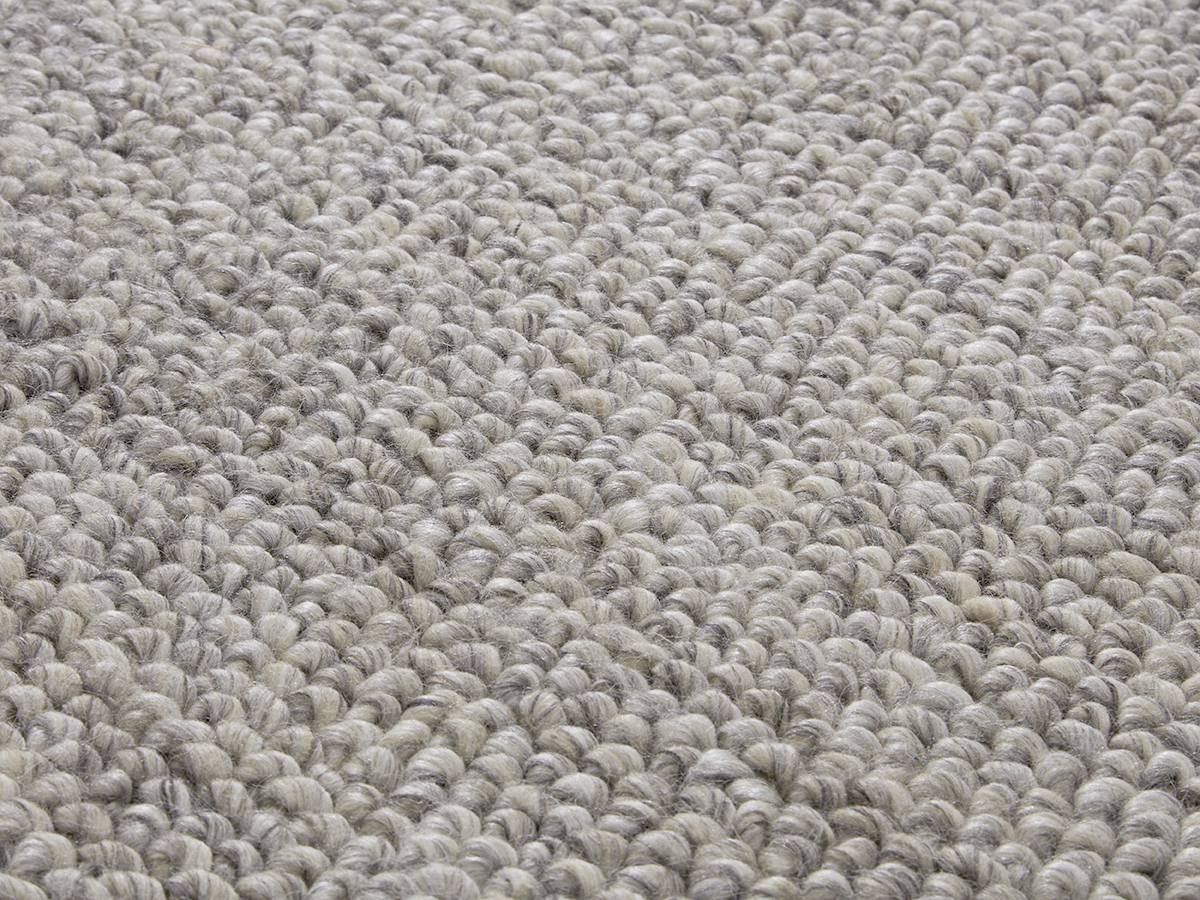Shaggy Bedside Rug in Taupe Handmade Fluffy Woven Rug Loaf