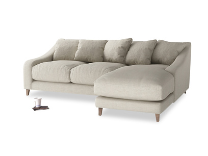 Large Right Hand Oscar Chaise Sofa In Thatch House Fabric Large Right Hand Oscar Chaise Sofa In Thatch House Fabric
