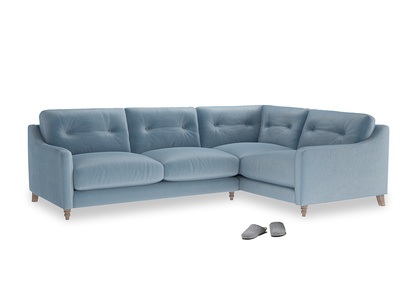 Velvet Corner Sofas Order Free Fabric Swatches Loaf