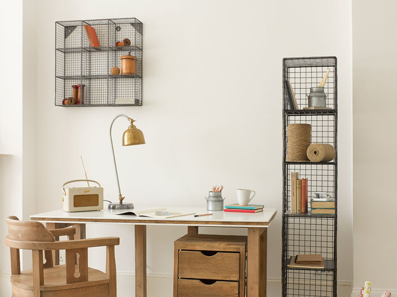 Wall Storage Unit For The Study Waffle Storage Loaf