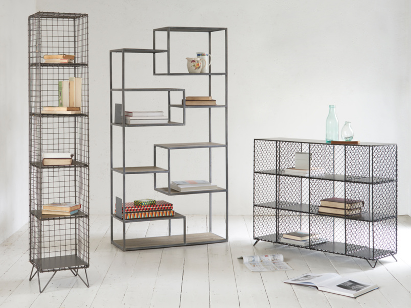 MishMesh Shelves Industrial Wire Bookcase Loaf