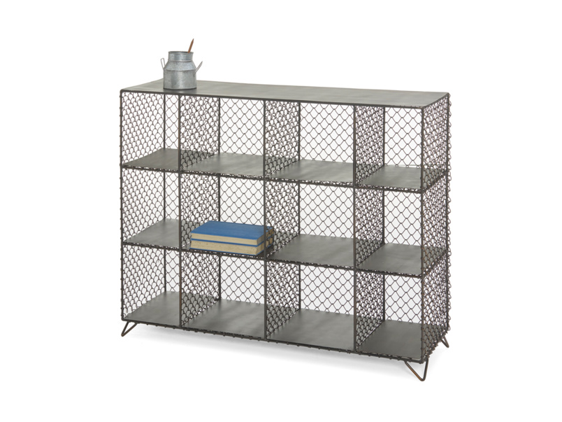 MishMesh Shelves Industrial Wire Bookcase Loaf