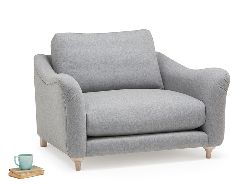 Bumpster Love Seat Curved Arm Love Seat Loaf