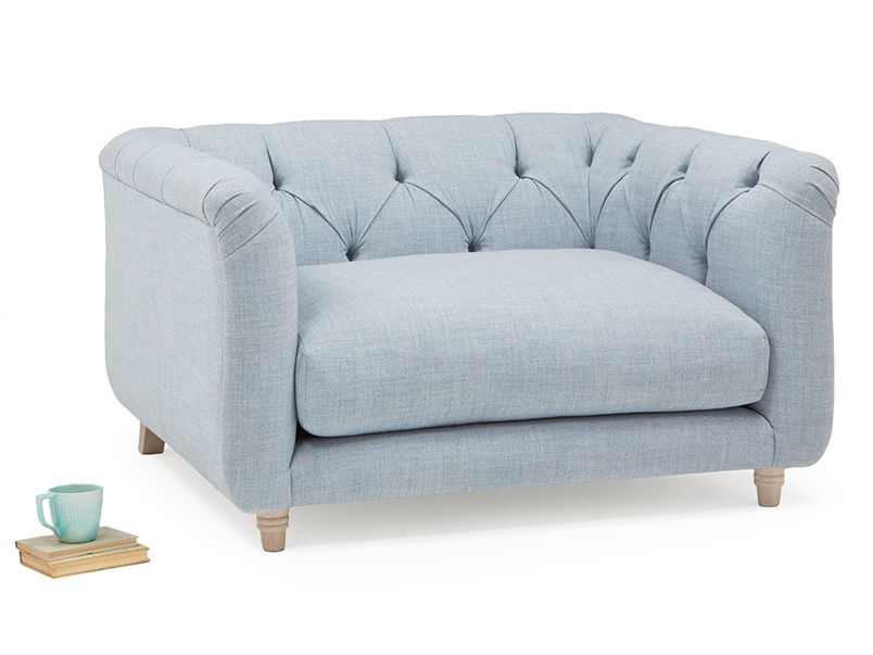 Boho Love Seat Button Back Love Seat Loaf