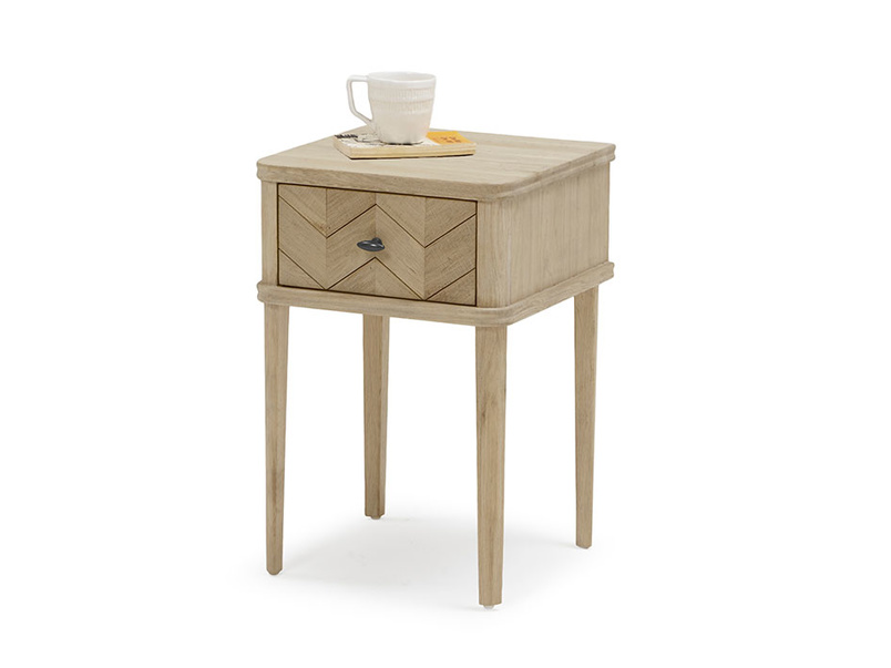 Bedside Tables Wooden & Metal Bedside Loaf