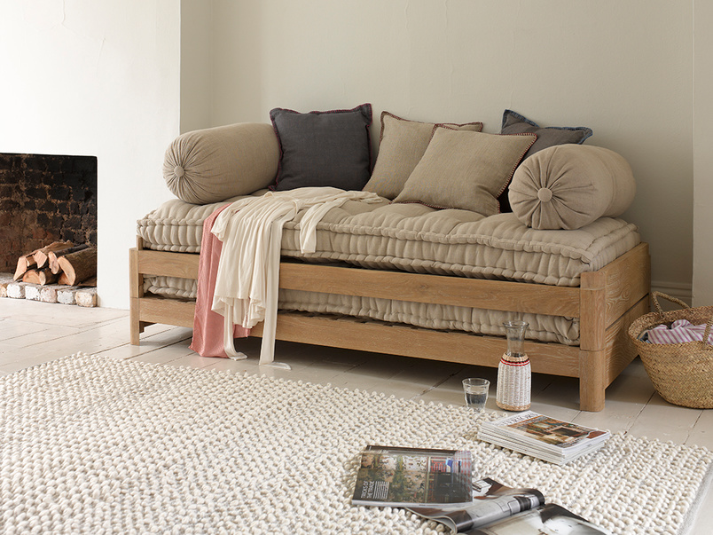 Handmade Linen Cushions Bolster Loaf