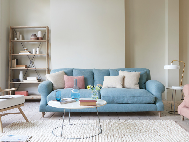 Grey Velvet Sofas Made in Blighty Loaf