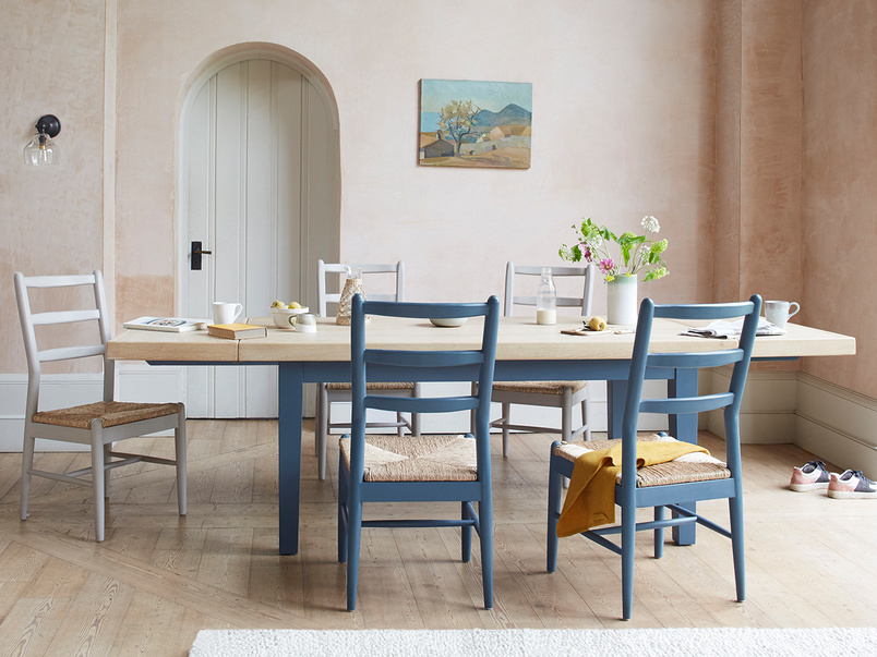 Pantry Kitchen Table in Blue Extendable Dining Table Loaf