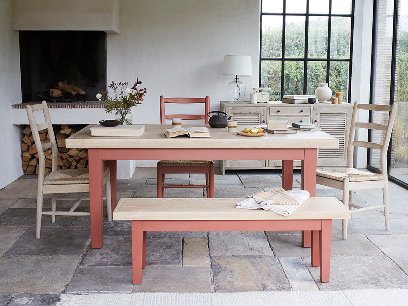 Pantry Kitchen Table in Earthy Red Extendable Dining Table Loaf