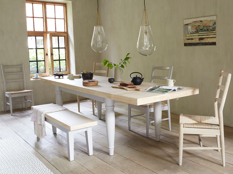 Scullery Kitchen Table In Grey Oak Farmhouse Dining Loaf Scullery Kitchen Table In Grey Oak, Top Farmhouse Kitchen Table