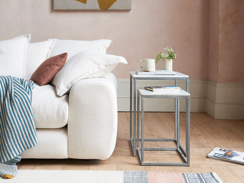 Bedside Tables Wooden & Metal Bedside Loaf
