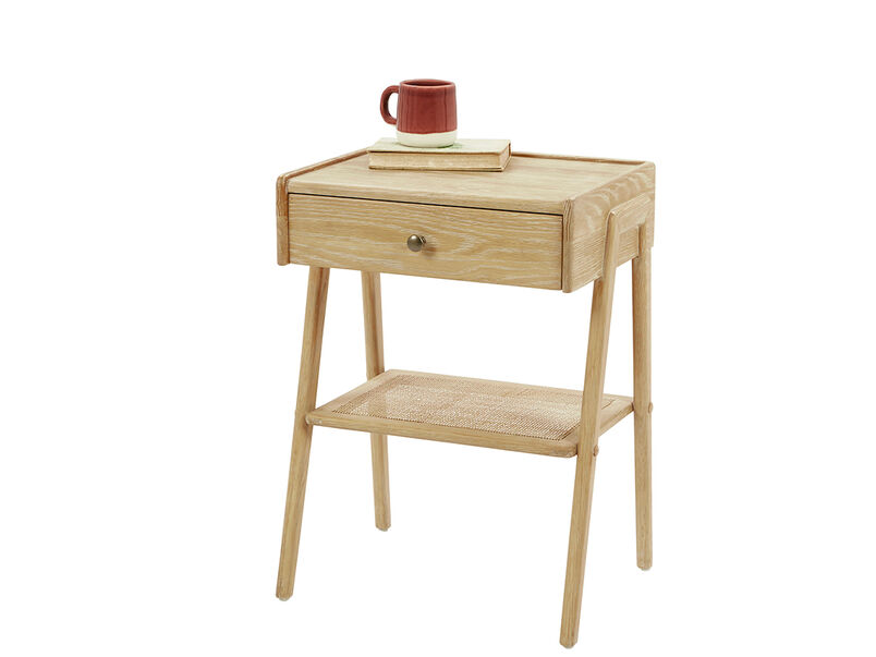 Bedside Tables Wooden & Metal Bedside Loaf