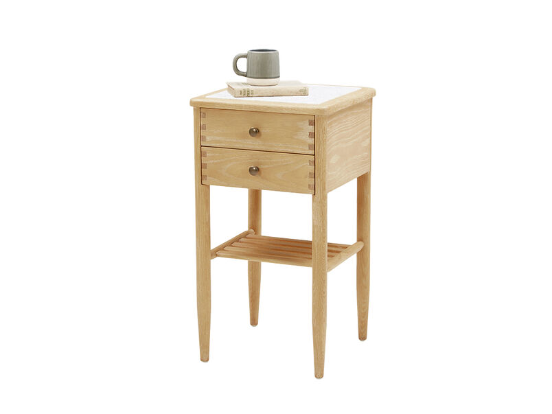Bedside Tables Wooden & Metal Bedside Loaf