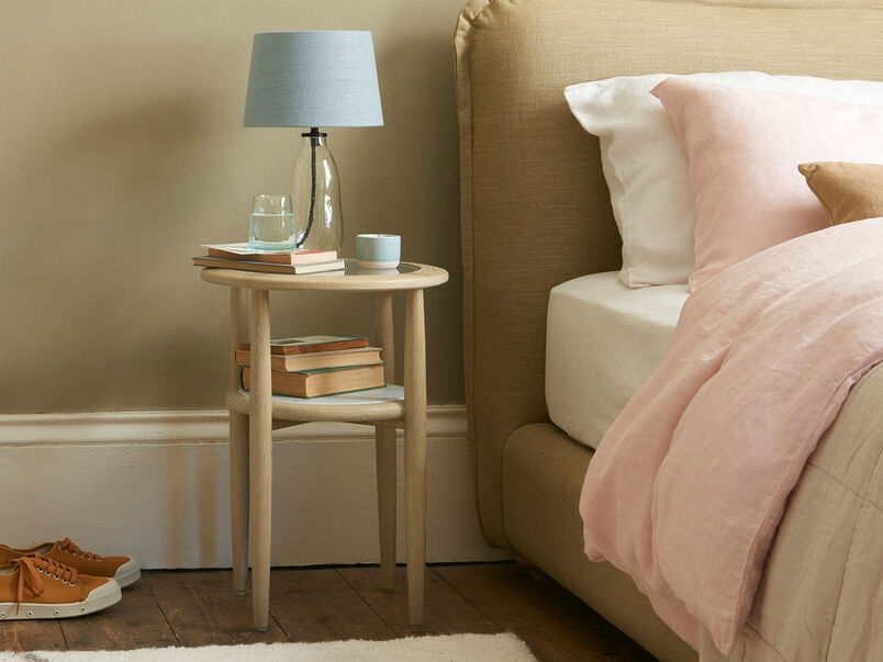 Bedside Tables Wooden & Metal Bedside Loaf
