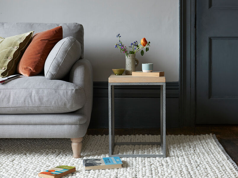 Bedside Tables Wooden & Metal Bedside Loaf